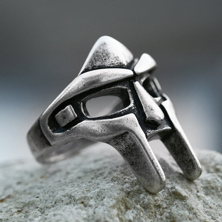 MF DOOM MASK STAINLESS STEEL RING