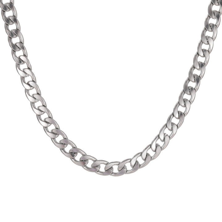 CLASSIC CUBAN LINK STAINLESS STEEL CHAIN NECKLACE