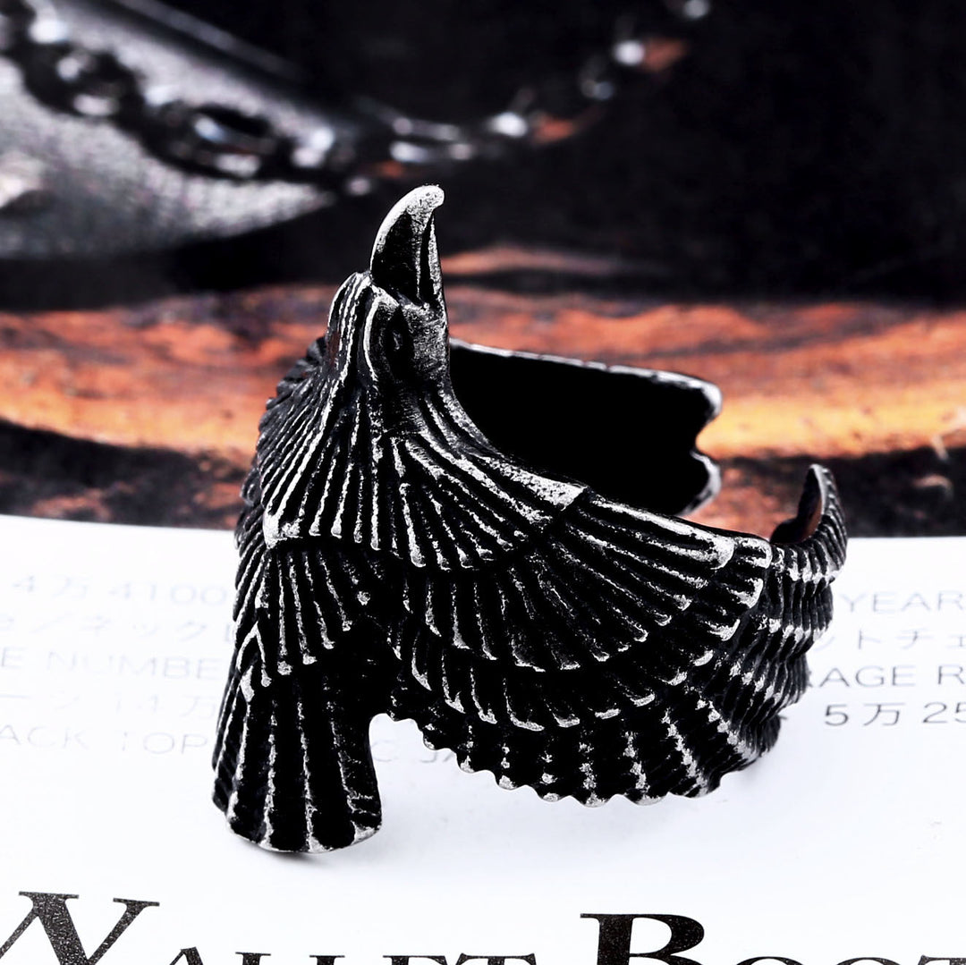 EAGLE STAINLESS STEEL BEAST RING