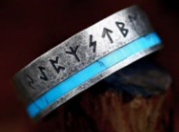 NORSE VIKING RUNES STAINLESS STEEL RING