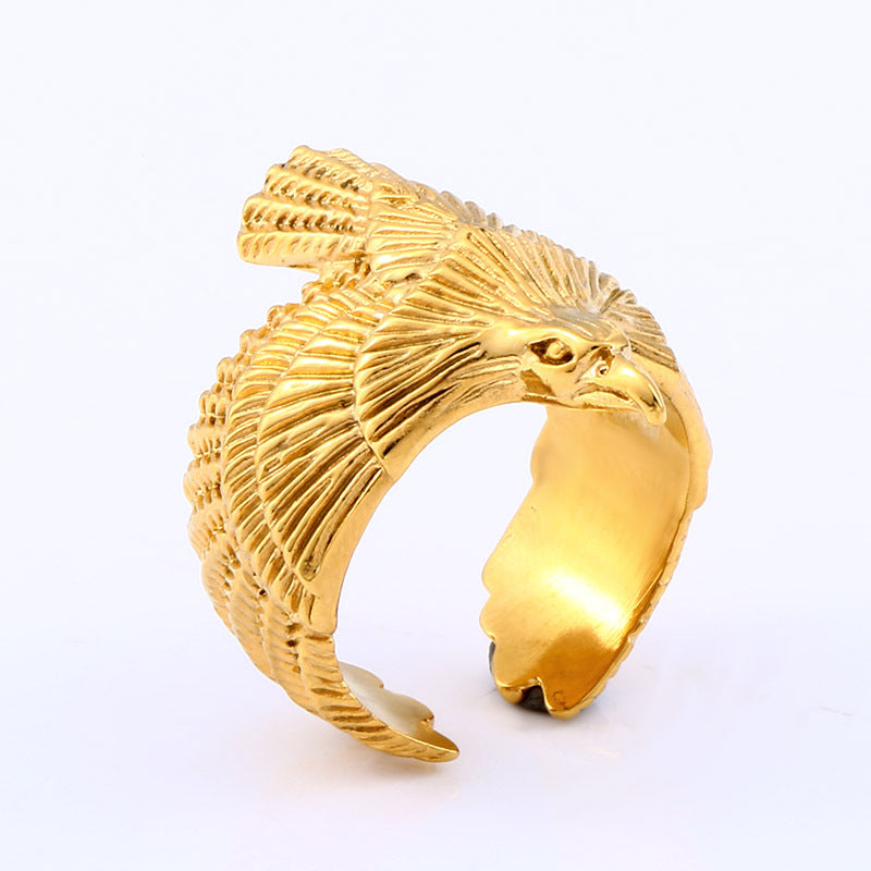 EAGLE STAINLESS STEEL BEAST RING