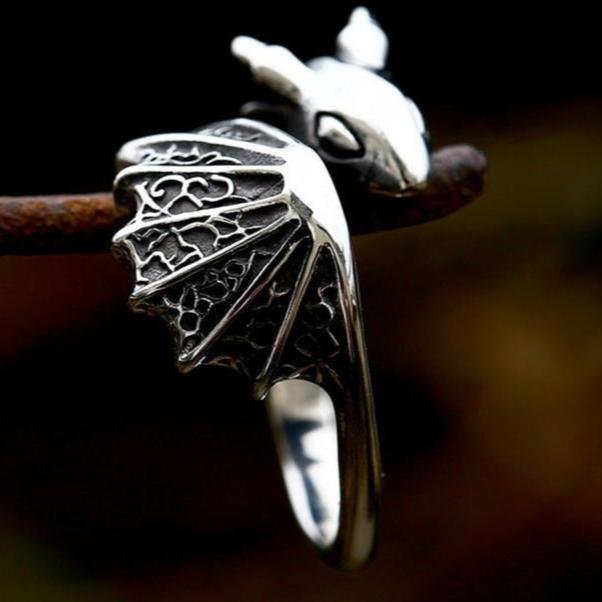 FLYING DRAGON STAINLESS STEEL RING