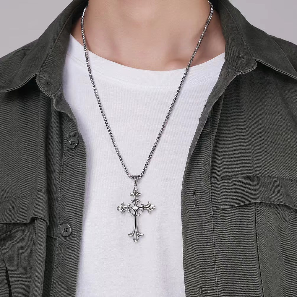 CROSS STAINLESS STEEL PENDANT