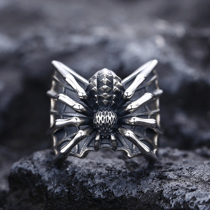 VINTAGE SPIDER STAINLESS STEEL RING