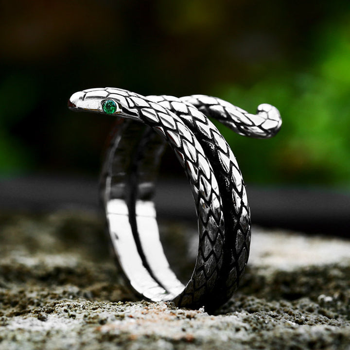 COBRA TWIST SNAKE STAINLESS STEEL RING