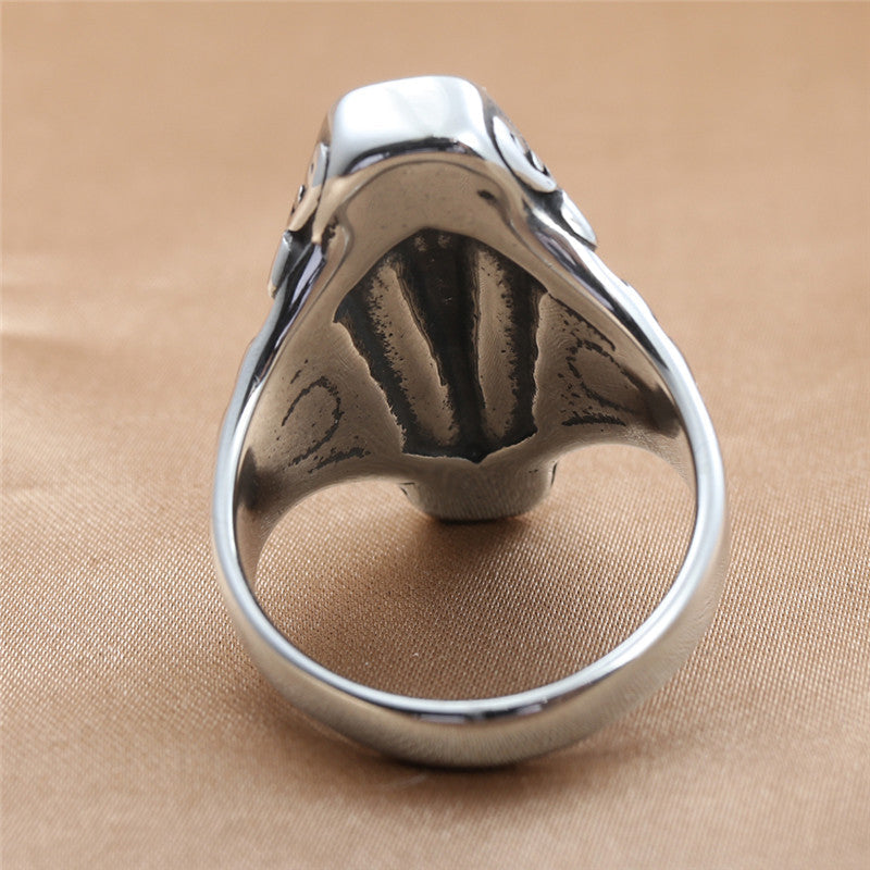 VAMPIRE COFFIN STAINLESS STEEL SKULL RING