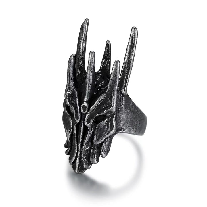 HELM OF SAURON STAINLESS STEEL RING