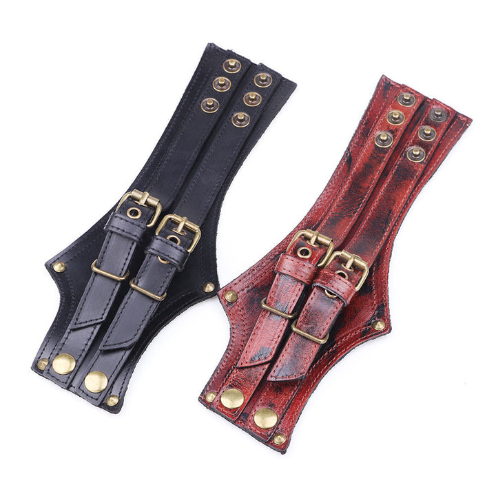 PUNK LEATHER WRISTBAND BRACELET