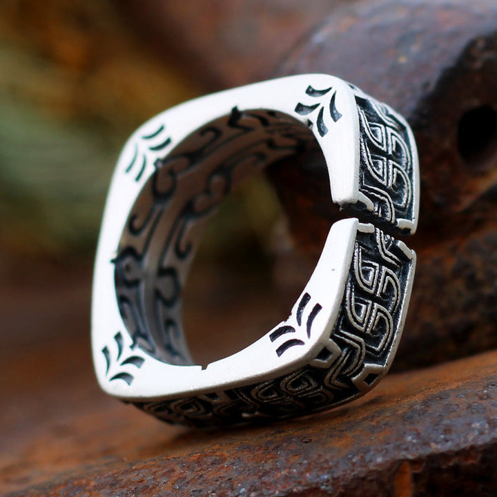 VINTAGE CELTIC KNOT STAINLESS STEEL RING