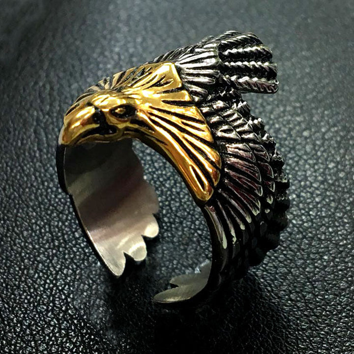 EAGLE STAINLESS STEEL BEAST RING