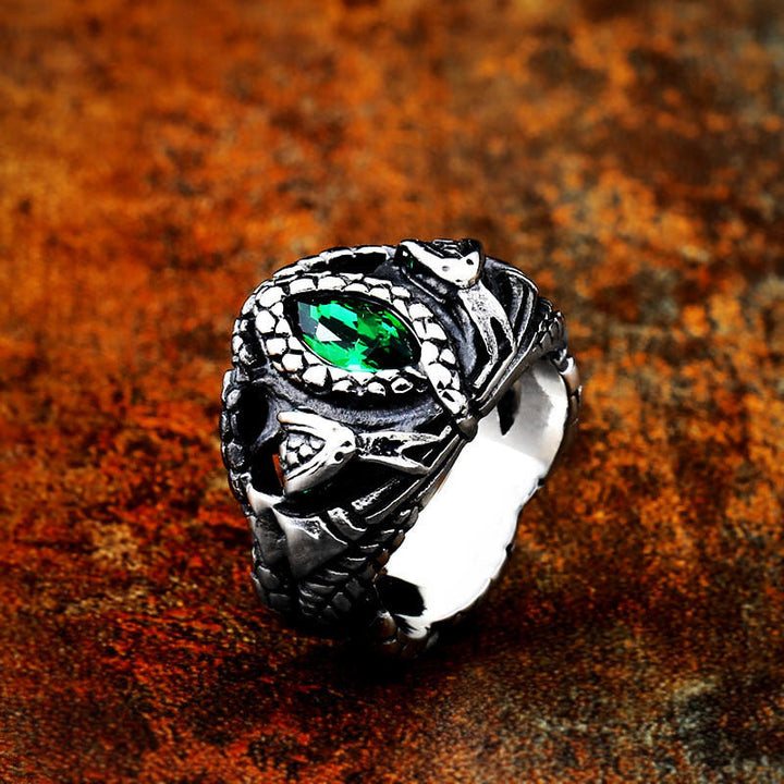 POWER SNAKE STAINLESS STEEL BEAST RING