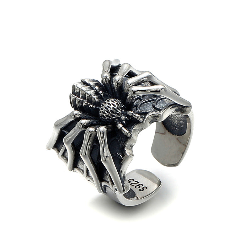 VINTAGE SPIDER STAINLESS STEEL RING