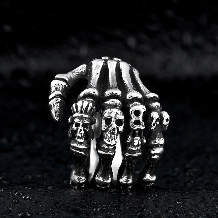 CLAW STAINLESS STEEL SKULL RING