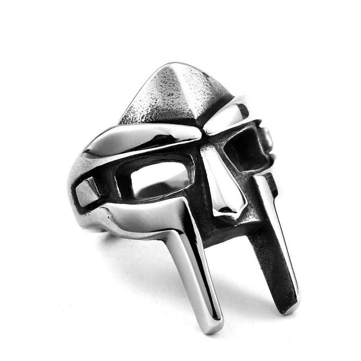 MF DOOM MASK STAINLESS STEEL RING