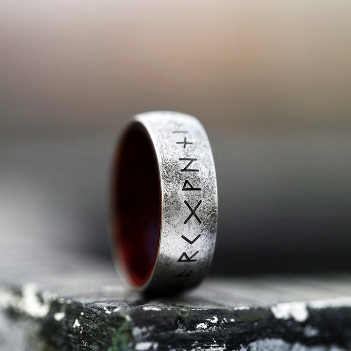 NORSE VIKING RUNES STAINLESS STEEL RING