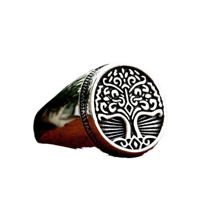 TREE OF LIFE STAINLESS STEEL RING