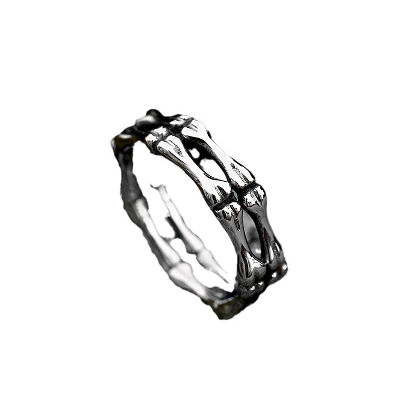 GOTHIC BONE STAINLESS STEEL SKULL RING