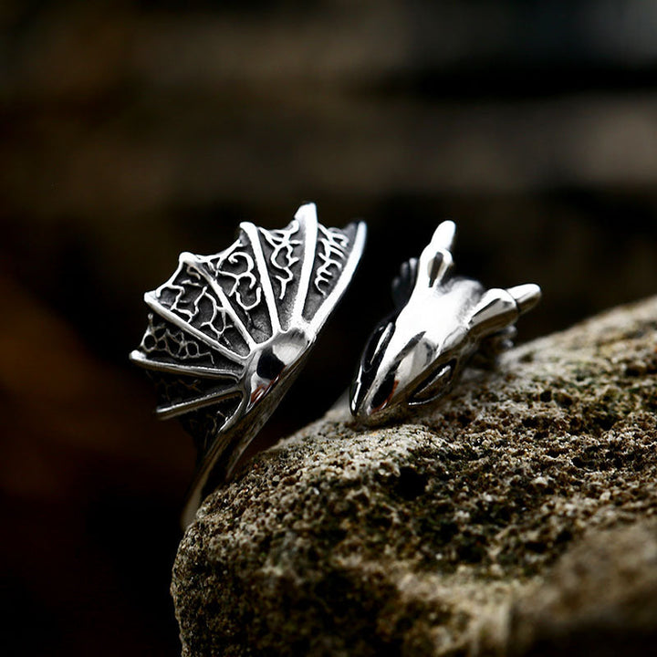 FLYING DRAGON STAINLESS STEEL RING