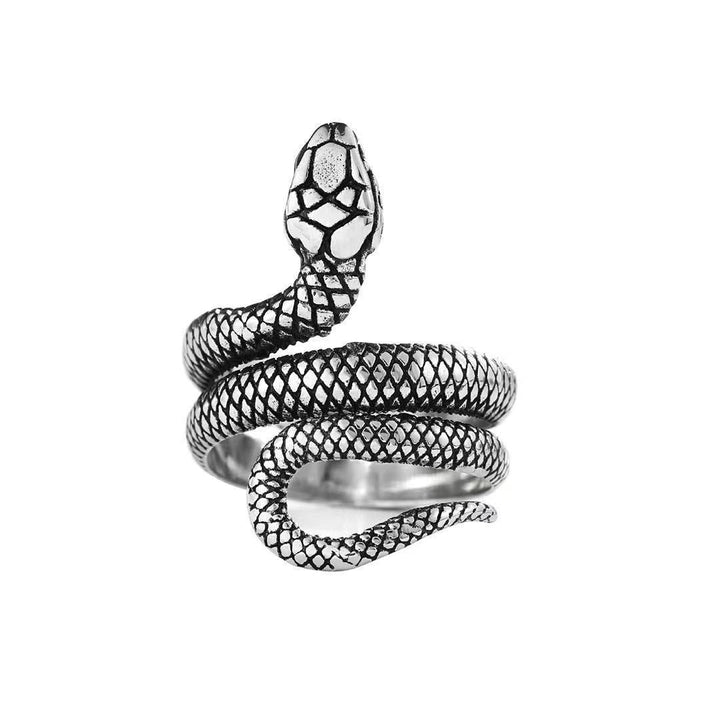 COILED SNAKE STAINLESS STEEL RING