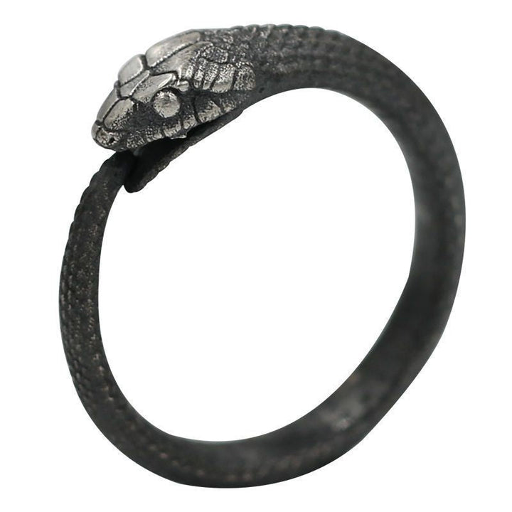 OUROBOROS SNAKE STAINLESS STEEL RING