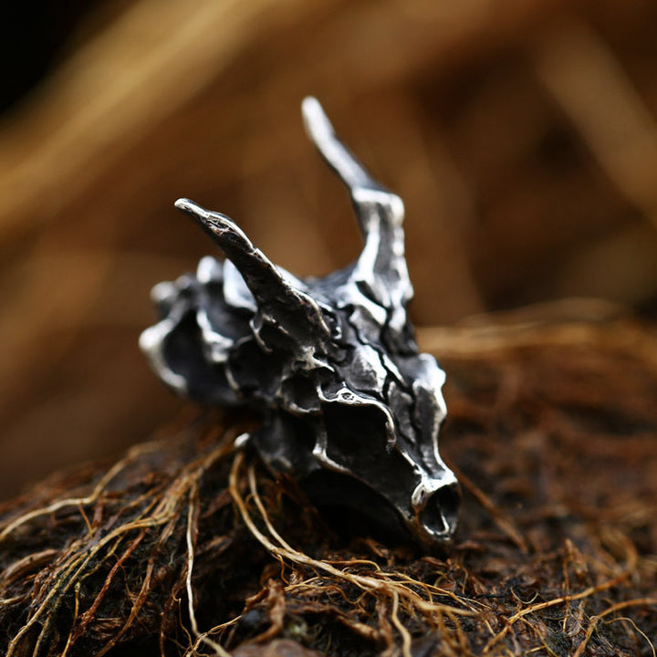 DRAGON SKULL STAINLESS STEEL PENDANT