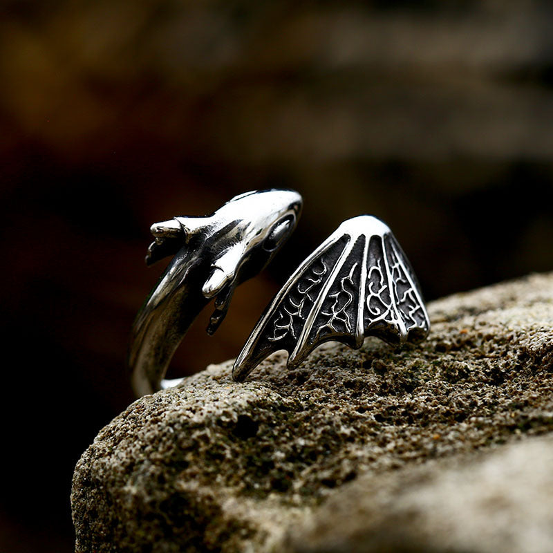 FLYING DRAGON STAINLESS STEEL RING