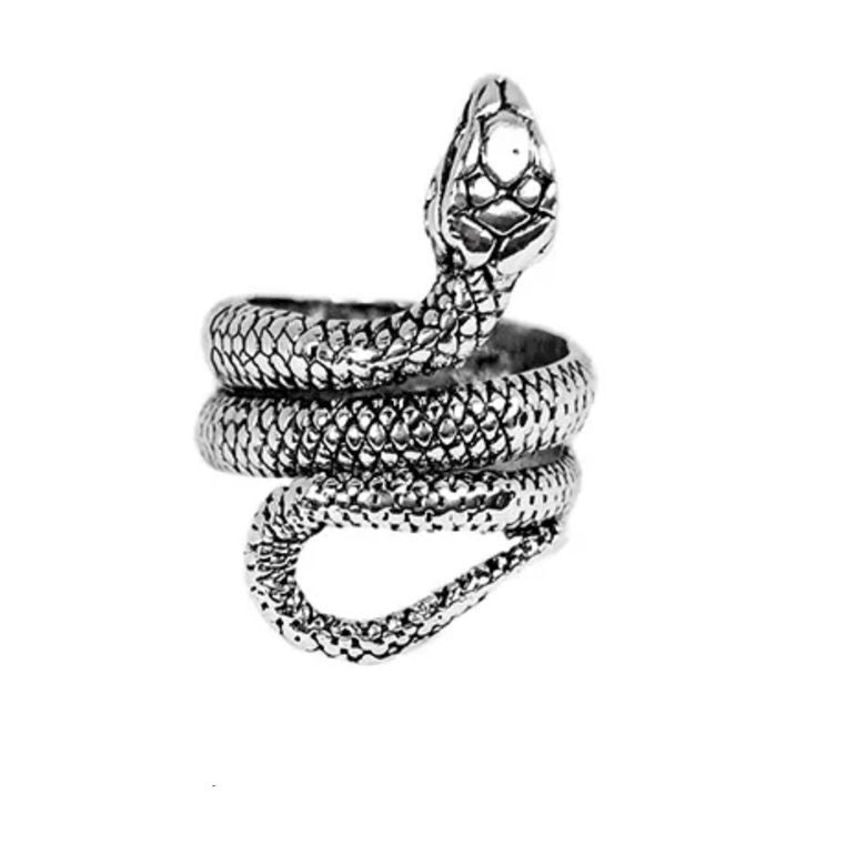 MINIMALIST SNAKE DESIGN STAINLESS STEEL ANIMAL RING