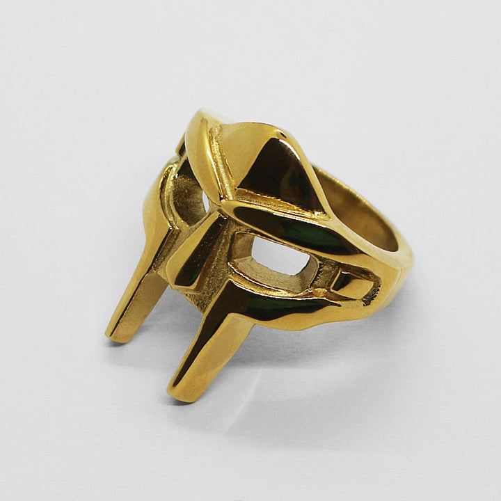 MF DOOM MASK STAINLESS STEEL RING