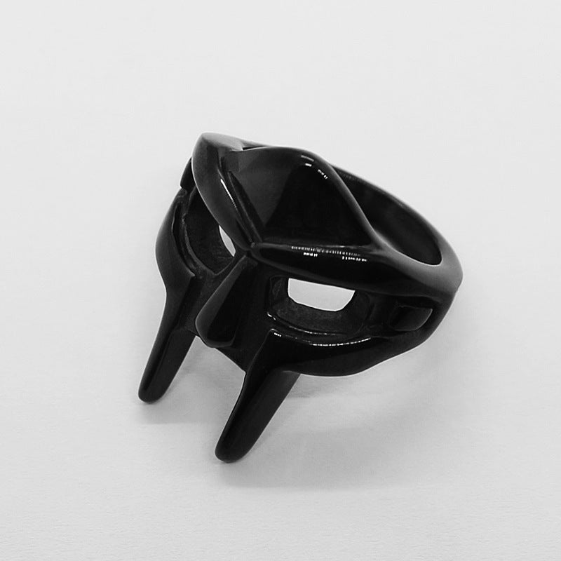 MF DOOM MASK STAINLESS STEEL RING